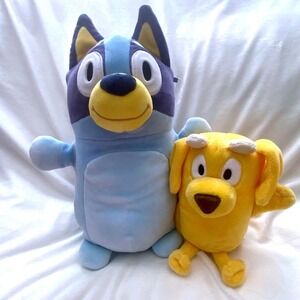 Bluey & Bingo Plush Stuffed Animal Lot 11" 7" Soft Toy Bundle Cartoon‎ Dogs